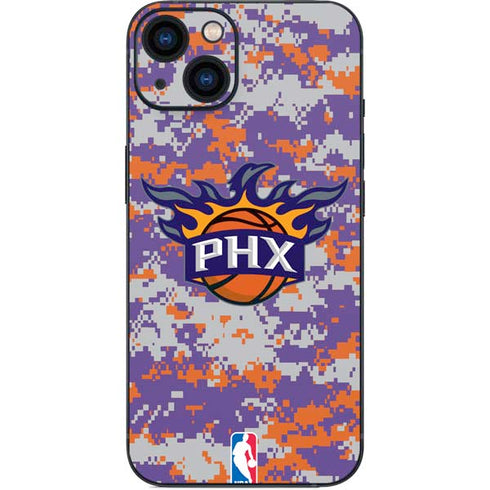 NBA Phoenix Suns Digi Camo iPhone 14 Plus Skin