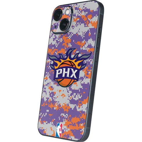NBA Phoenix Suns Digi Camo iPhone 15 Plus Skin