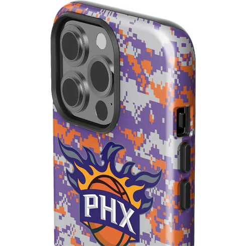 NBA Phoenix Suns Digi Camo iPhone 15 Pro Impact Case