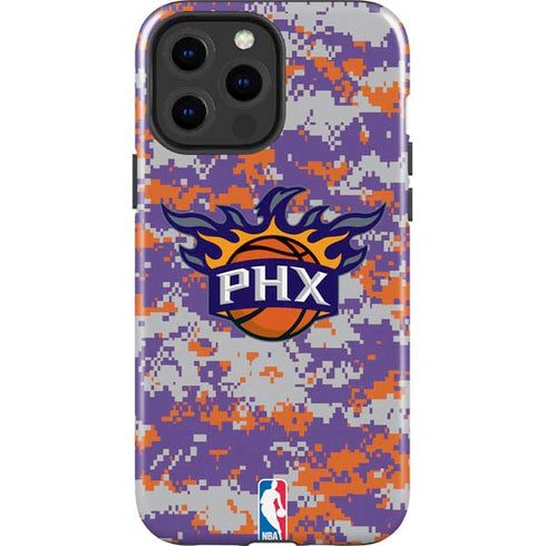 NBA Phoenix Suns Digi Camo iPhone 15 Pro Max Impact Case