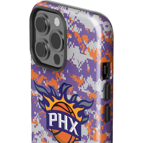 NBA Phoenix Suns Digi Camo iPhone 15 Pro Max Impact Case