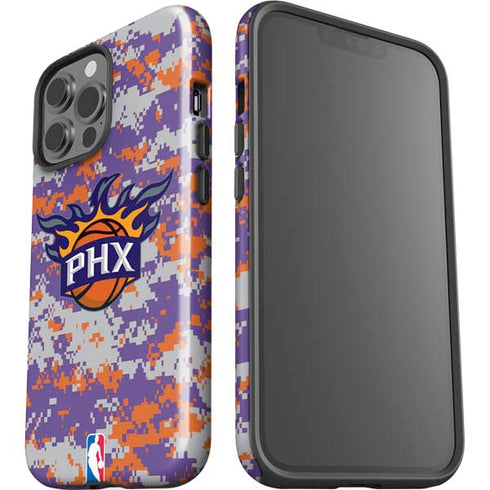 NBA Phoenix Suns Digi Camo iPhone 15 Pro Max Impact Case