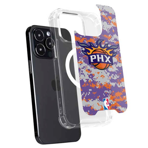 NBA Phoenix Suns Digi Camo iPhone 15 Pro Max MagSafe Case