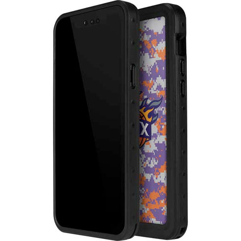 NBA Phoenix Suns Digi Camo iPhone 14 Pro Max Waterproof Case