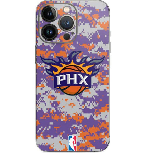 NBA Phoenix Suns Digi Camo iPhone 14 Pro Skin