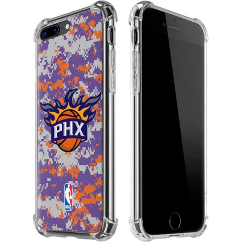NBA Phoenix Suns Digi Camo iPhone 7/8 Plus Clear Case