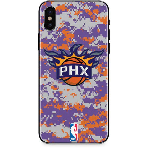 NBA Phoenix Suns Digi Camo iPhone X Skin