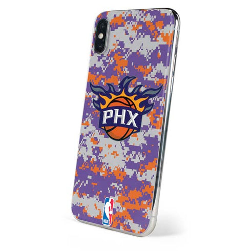 NBA Phoenix Suns Digi Camo iPhone X Skin