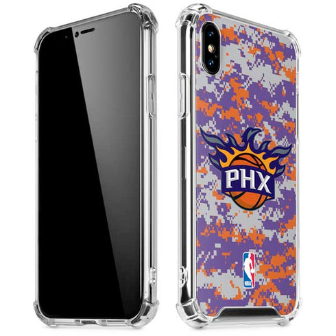 NBA Phoenix Suns Digi Camo iPhone XS Max Clear Case