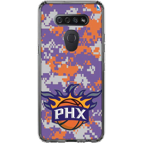 NBA Phoenix Suns Digi Camo LG K51/Q51 Clear Case