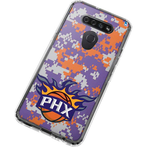 NBA Phoenix Suns Digi Camo LG K51/Q51 Clear Case