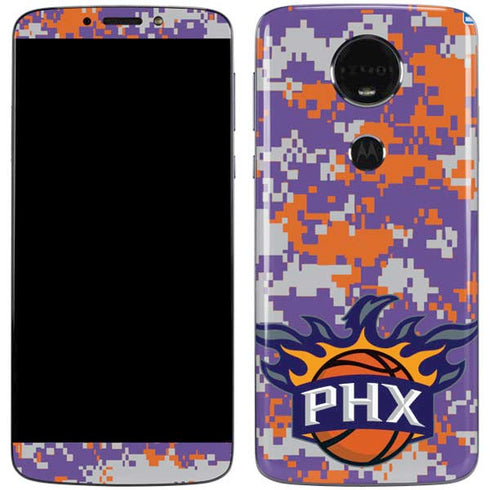 NBA Phoenix Suns Digi Camo Moto E5 Plus Skin