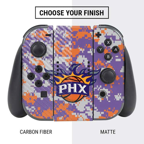 NBA Phoenix Suns Digi Camo Nintendo Switch Bundle Skin