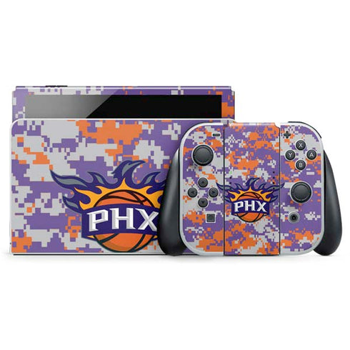 NBA Phoenix Suns Digi Camo Nintendo Switch OLED (2021) Skin