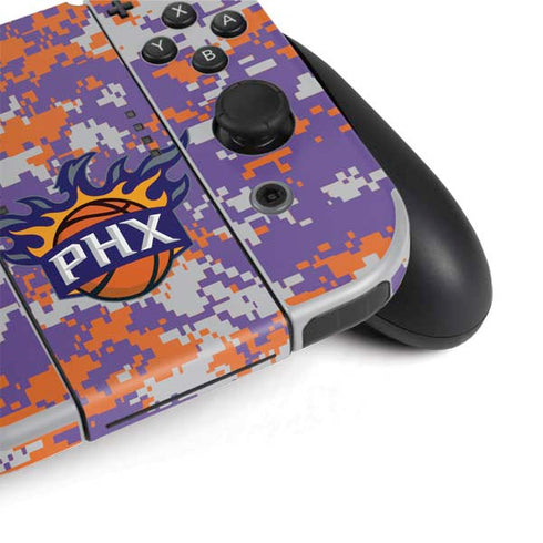 NBA Phoenix Suns Digi Camo Nintendo Switch OLED (2021) Skin