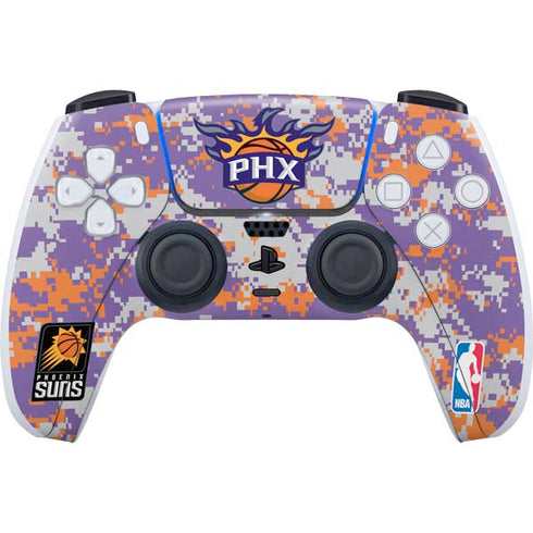 NBA Phoenix Suns Digi Camo PS5 Controller Skin