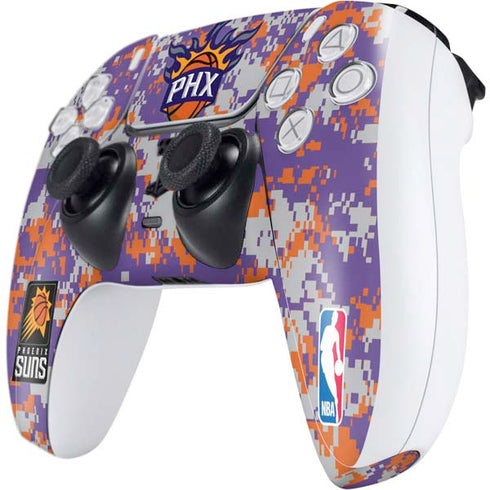 NBA Phoenix Suns Digi Camo PS5 Controller Skin
