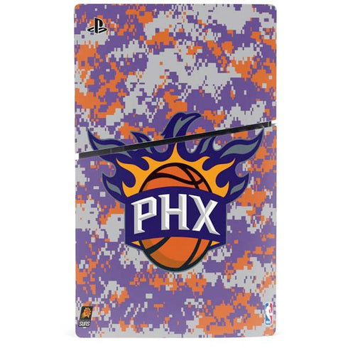 NBA Phoenix Suns Digi Camo PS5 Slim Disk Console Skin