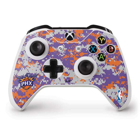 NBA Phoenix Suns Digi Camo Xbox One S Controller Skin