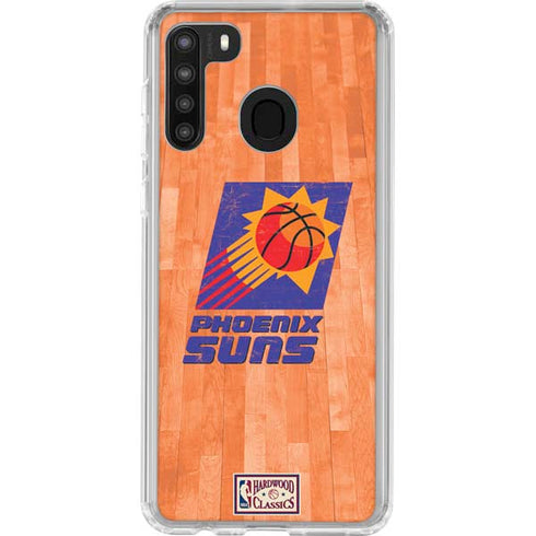 NBA Phoenix Suns Hardwood Classics Galaxy A21 Clear Case