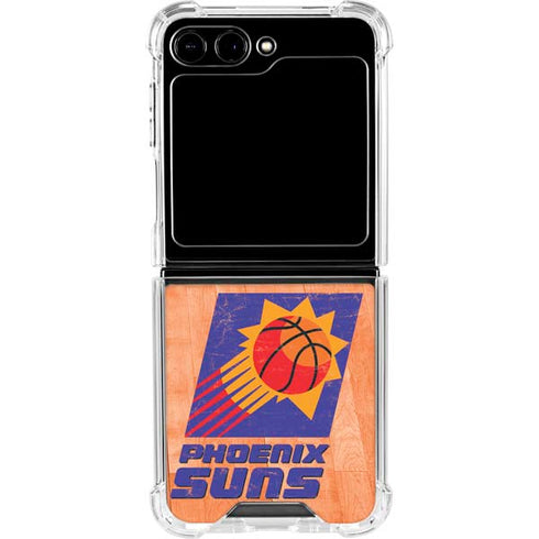 NBA Phoenix Suns Hardwood Classics Galaxy Z Flip5 5G Clear Case