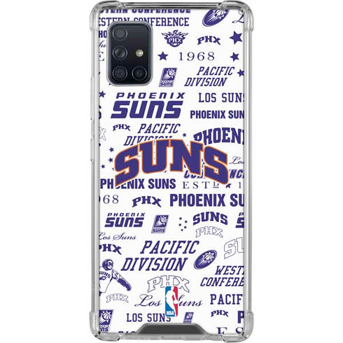 NBA Phoenix Suns Historic Blast Galaxy A51 5G Clear Case