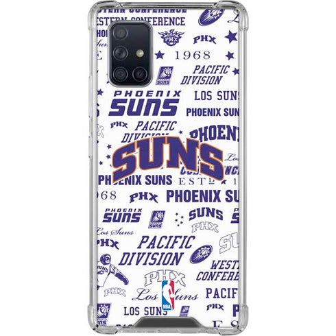 NBA Phoenix Suns Historic Blast Galaxy A71 5G Clear Case