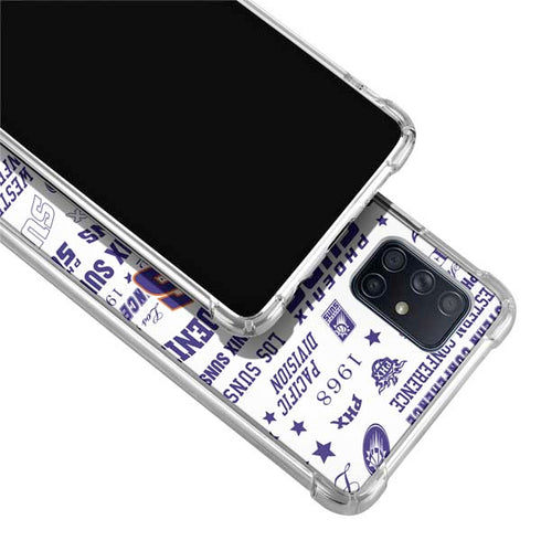 NBA Phoenix Suns Historic Blast Galaxy A71 5G Clear Case