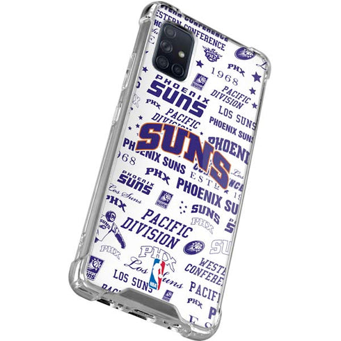NBA Phoenix Suns Historic Blast Galaxy A71 5G Clear Case