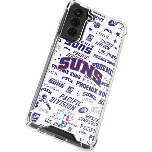 NBA Phoenix Suns Historic Blast Galaxy S21 FE Clear Case