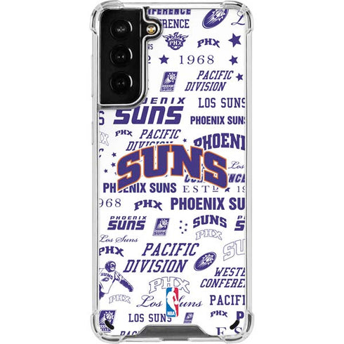NBA Phoenix Suns Historic Blast Galaxy S21 Plus 5G Clear Case