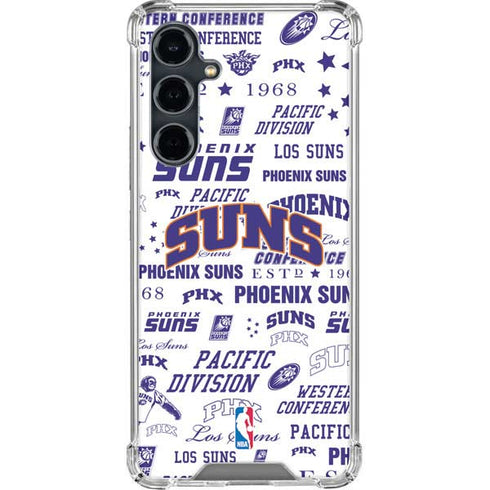NBA Phoenix Suns Historic Blast Galaxy S23 FE Clear Case