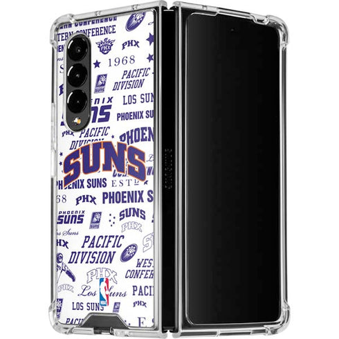 NBA Phoenix Suns Historic Blast Galaxy Z Fold4 5G Clear Case