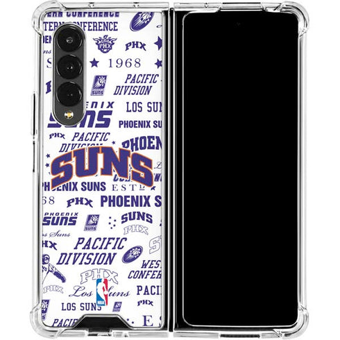 NBA Phoenix Suns Historic Blast Galaxy Z Fold4 5G Clear Case