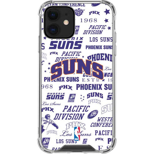 NBA Phoenix Suns Historic Blast iPhone 12 Mini Clear Case