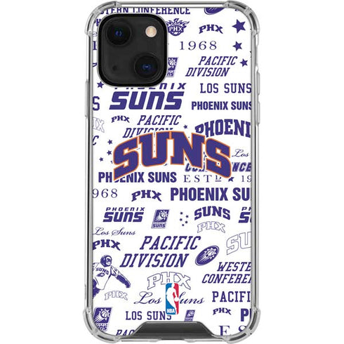 NBA Phoenix Suns Historic Blast iPhone 13 Mini Clear Case