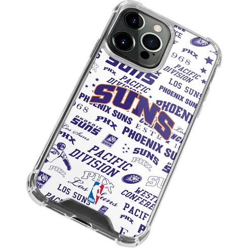 NBA Phoenix Suns Historic Blast iPhone 14 Pro Clear Case