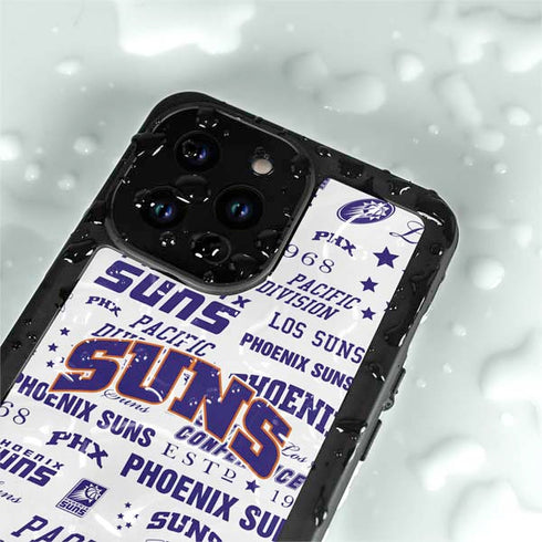 NBA Phoenix Suns Historic Blast iPhone 15 Pro Waterproof Case