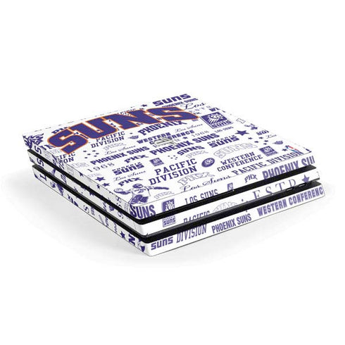 NBA Phoenix Suns Historic Blast PS4 Pro Console Skin