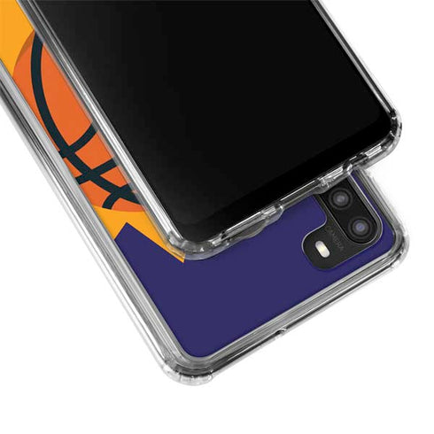 NBA Phoenix Suns Large Logo Galaxy A21 Clear Case