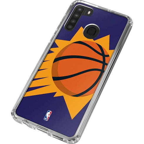 NBA Phoenix Suns Large Logo Galaxy A21 Clear Case