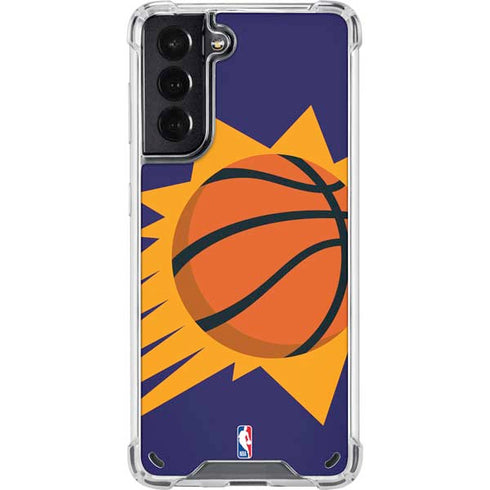 NBA Phoenix Suns Large Logo Galaxy S21 5G Clear Case