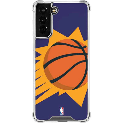 NBA Phoenix Suns Large Logo Galaxy S21 FE Clear Case