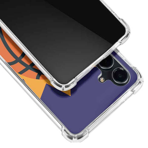 NBA Phoenix Suns Large Logo Galaxy S23 FE Clear Case