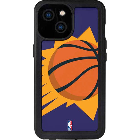NBA Phoenix Suns Large Logo iPhone 13 Mini Waterproof Case