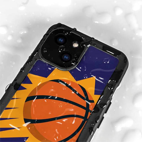 NBA Phoenix Suns Large Logo iPhone 13 Mini Waterproof Case