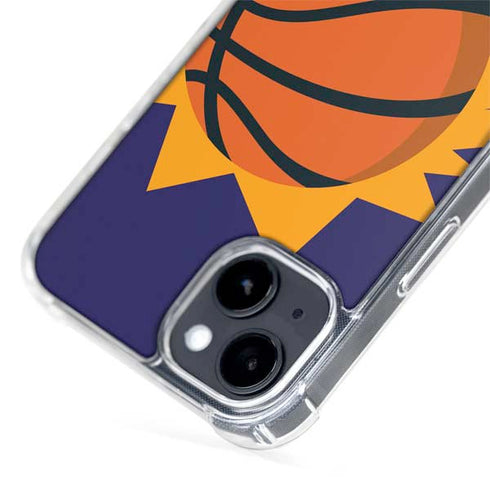 NBA Phoenix Suns Large Logo iPhone 15 Plus MagSafe Case