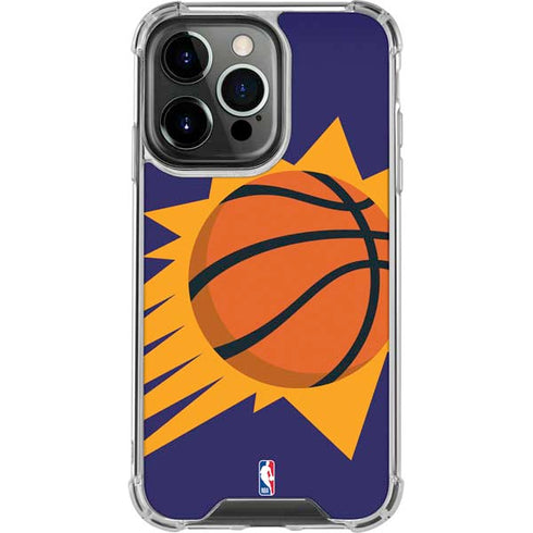 NBA Phoenix Suns Large Logo iPhone 15 Pro Clear Case