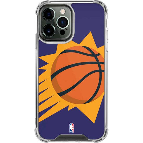 NBA Phoenix Suns Large Logo iPhone 14 Pro Max Clear Case