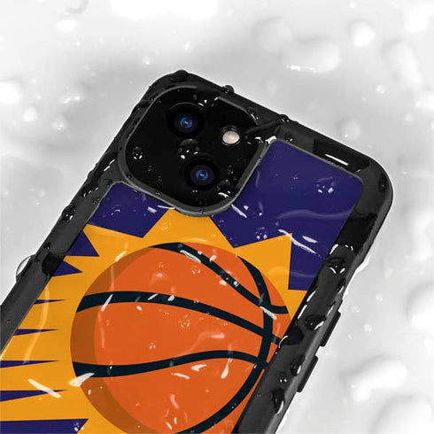 NBA Phoenix Suns Large Logo iPhone 15 Waterproof Case